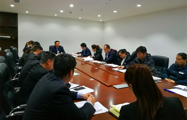 迪尼斯酒店2017年首次经营例会在集团公司会议室召开